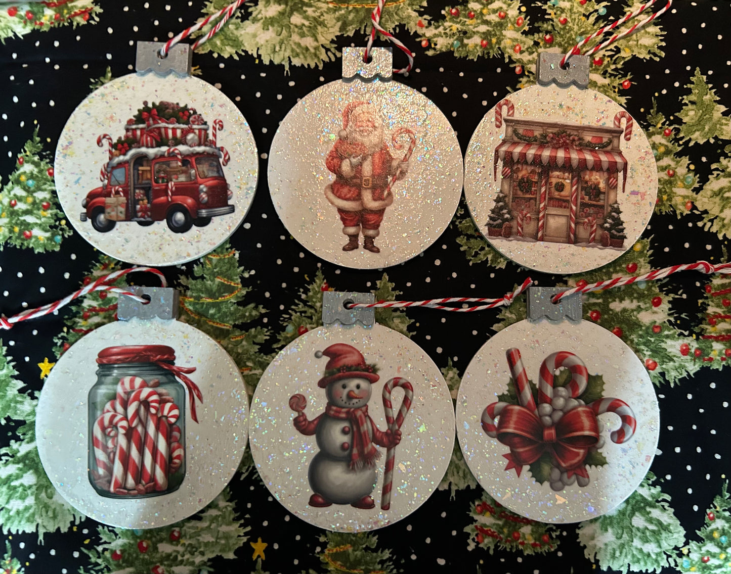 Red & White theme Ornaments